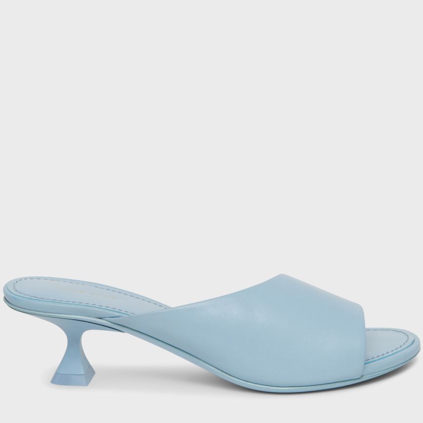 Women's Mansur Gavriel Kitten Open Toe Mules Light Blue | AU 4M16IL